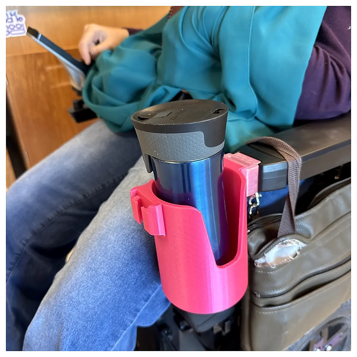 Power Wheelchair Cup Holder Mobile Accessory Support Holder Drink Storage Portable Wheelchair Aid