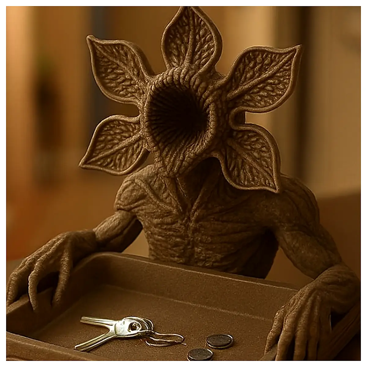 Demogorgon Keys Coins Tray Display Stand Collection Showcase Multi Purpose Toy Accessories Display