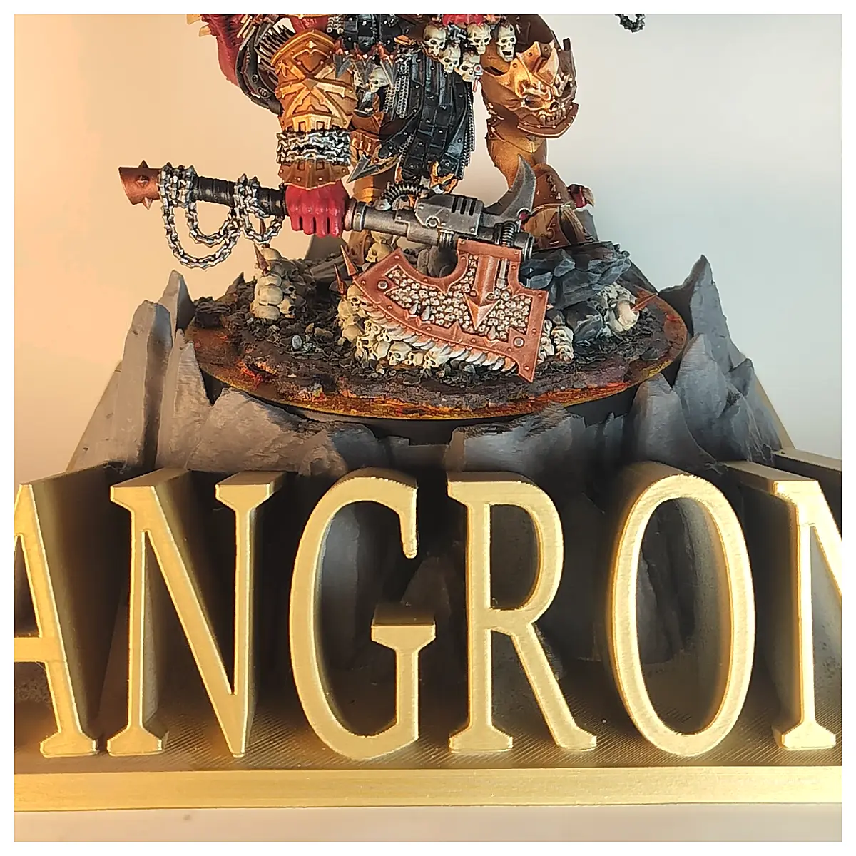 Angron Display Stand V20 Model Base Figure Display Shelf Collectible Parts Repair