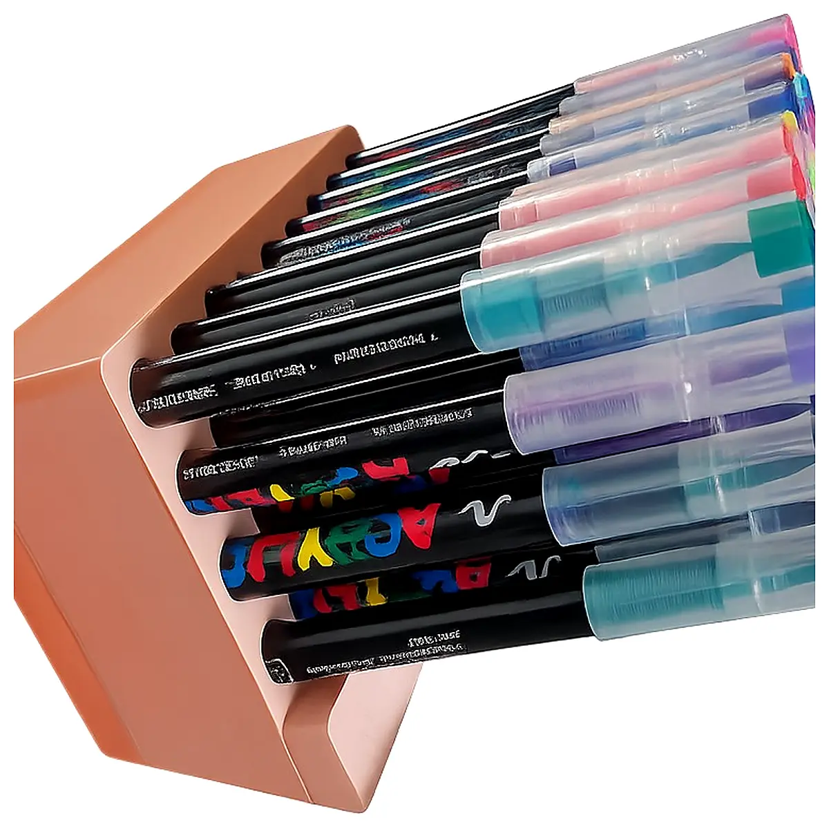 Acrylic Pen Holder Set 36pcs Art Supplies Brush Organizer Universal Holder Paint Storage Accessories Drawing Tools