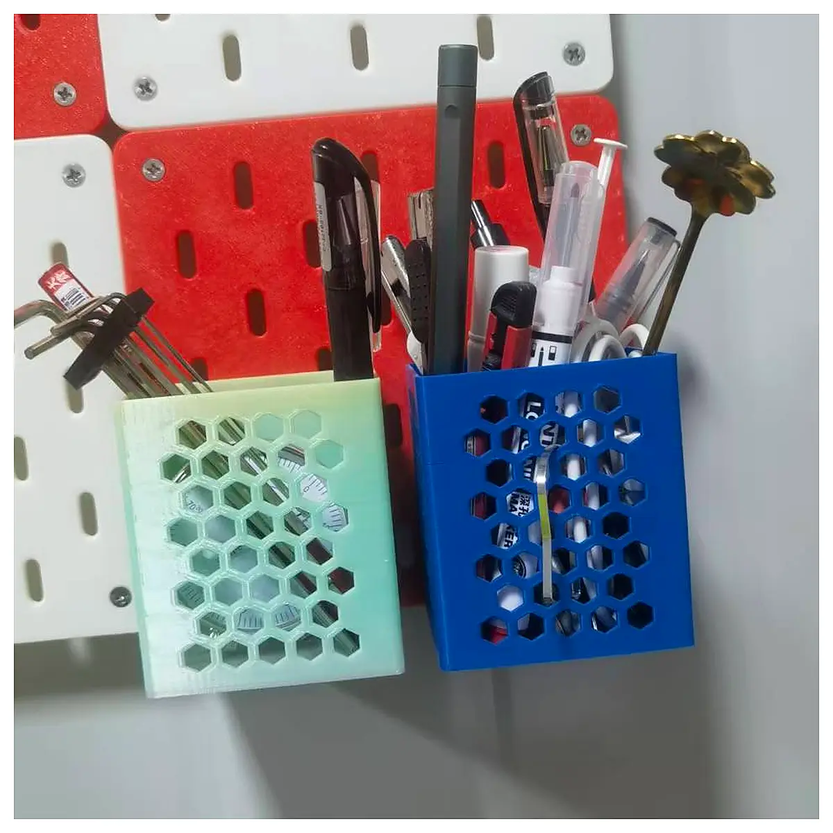 Pegboard Pencil Holder Multi Functional Wall Organizer Desk Storage Creative Decor Parts Accessories Repair