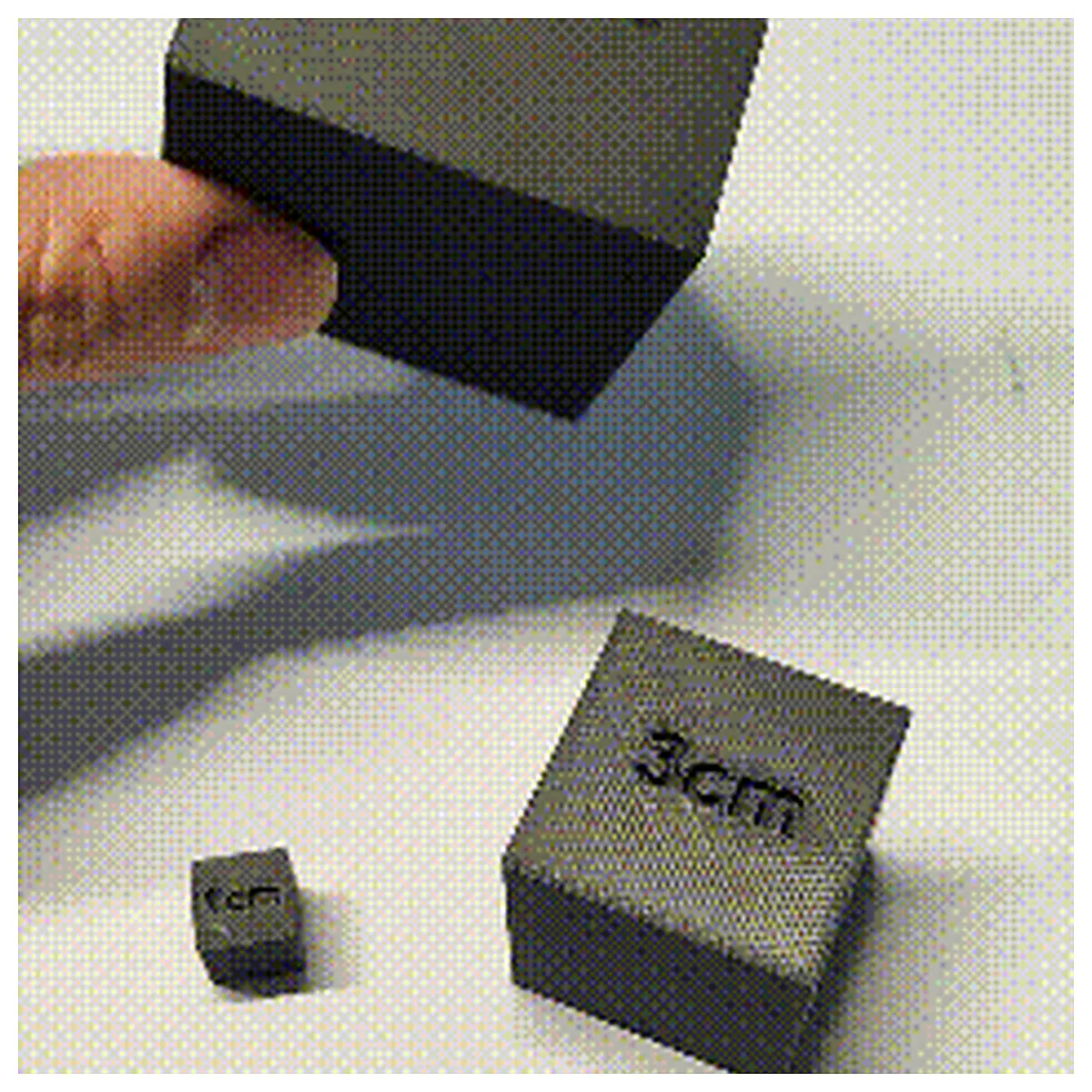 Cube Scan Reference Object Accuracy Test Block Test Precision Measurement Tool Placement