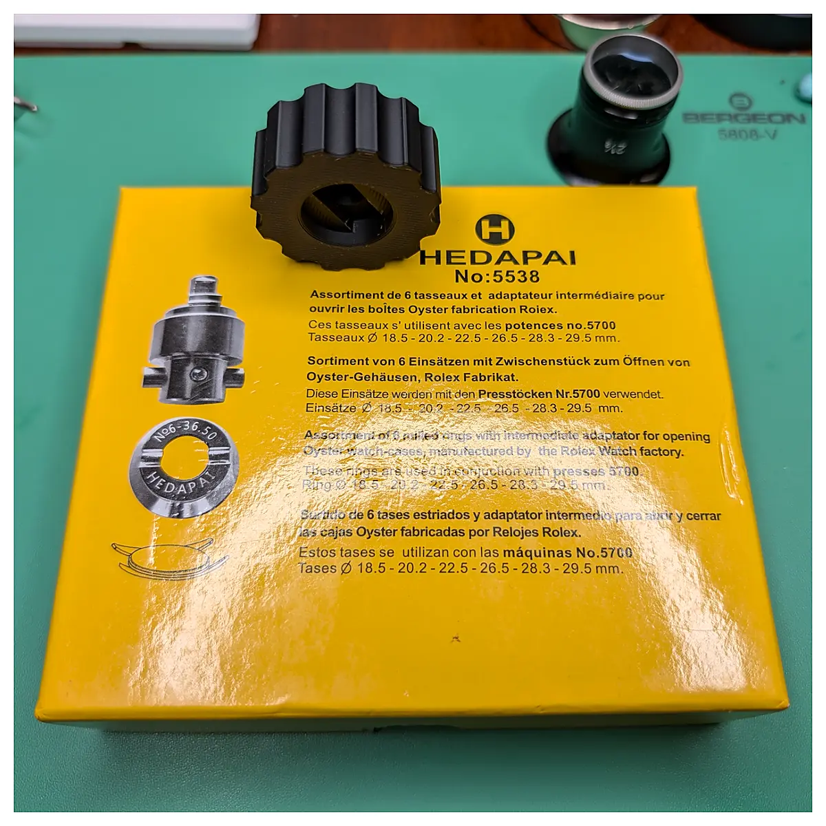 Hedapai 5538 Oyster Case Opener Adapter Case Opener Flip Opener Shell Opener Tool Mechanical Parts Repair