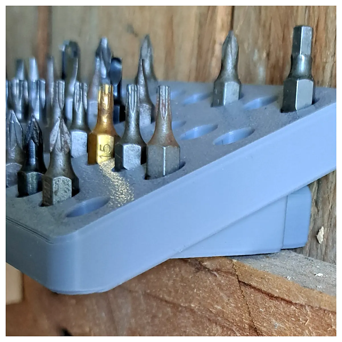 Hex Bit Organizer Tray Tool Storage Universal Socket Set Repair Parts Maintenance Accessories