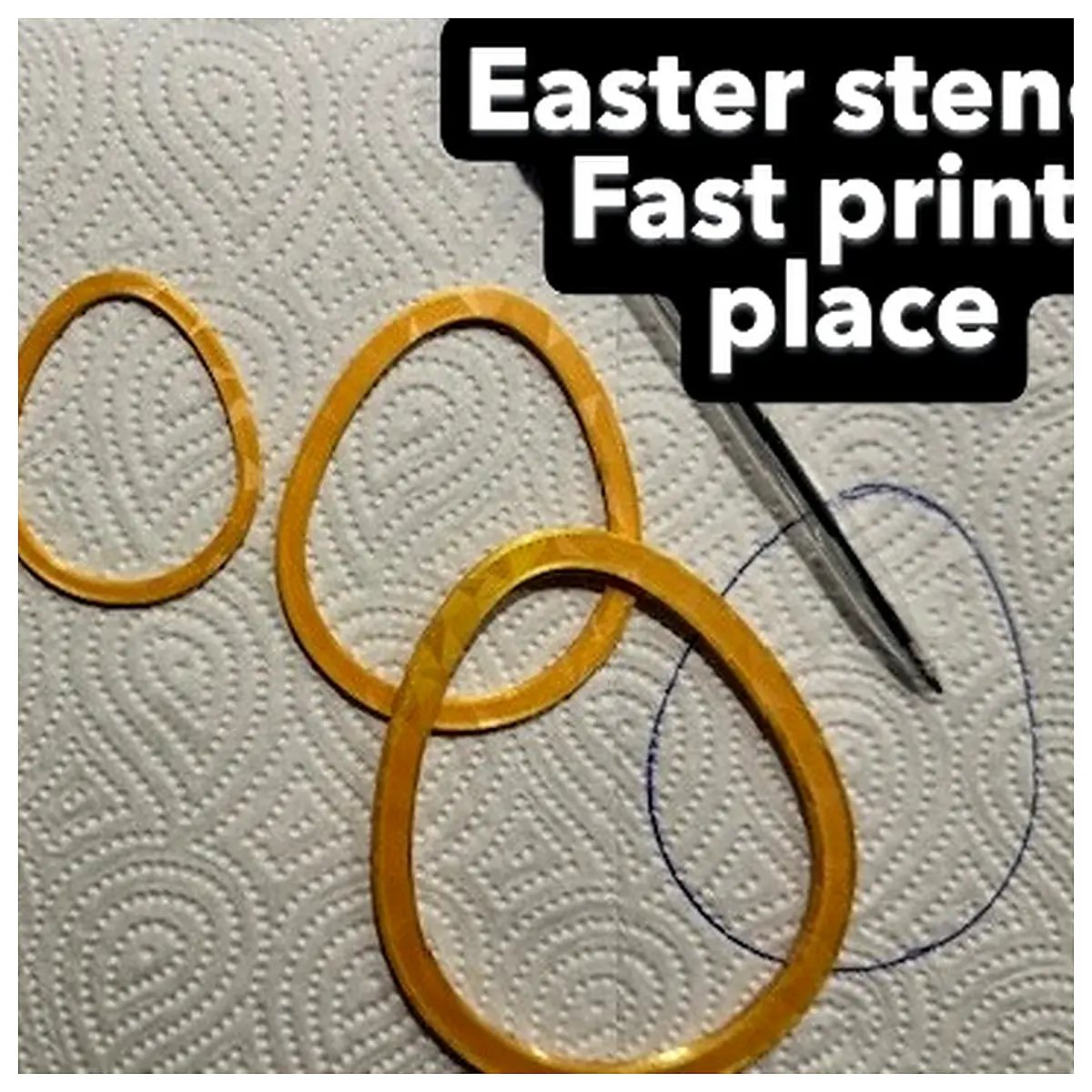Easter Stencil Templates Egg Designs Cutout Crafting Templates Decor Painting Supplies