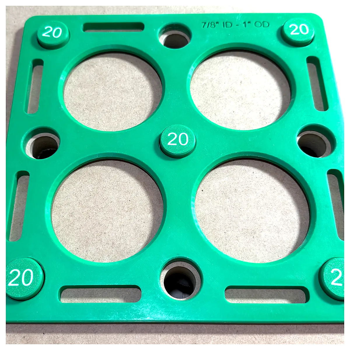 20mm Bench Drill Jig Router Attachment Hole Cutter Drill Guide Precision Drilling