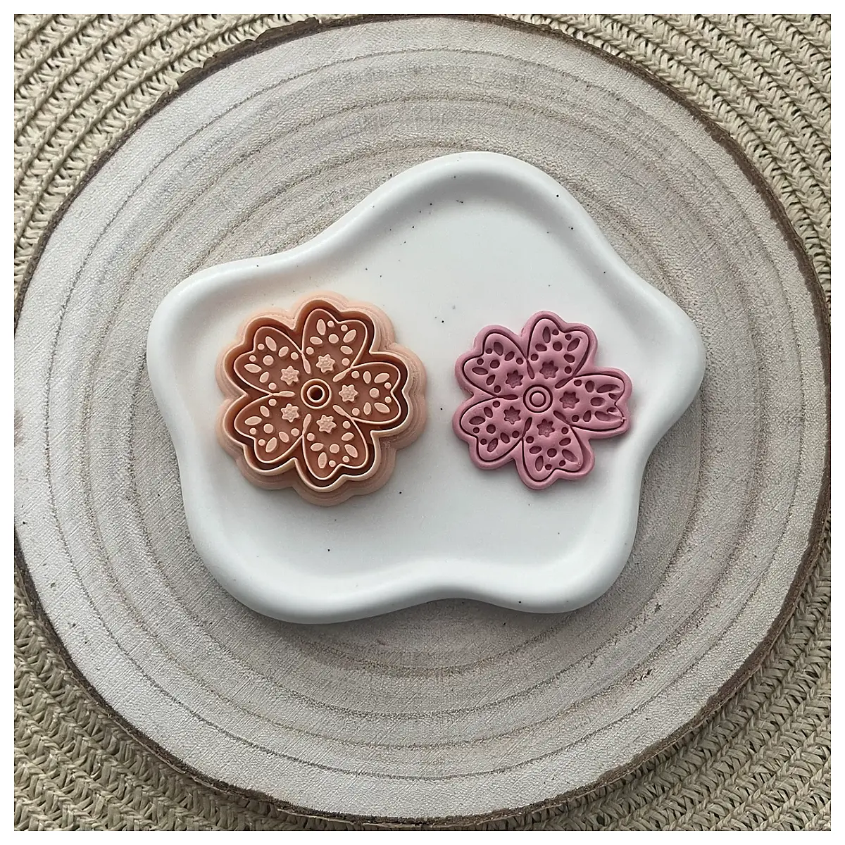 Flower Polymer Clay Earrings Cutter DIY Shapes Accessories Parts Repair