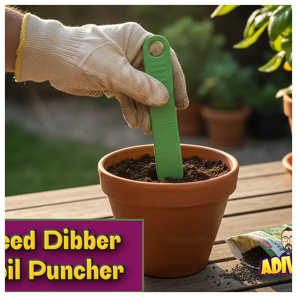 Seed Dibber Soil Puncher Gardening Tool Plant Starter Seed Planting Tool Universal