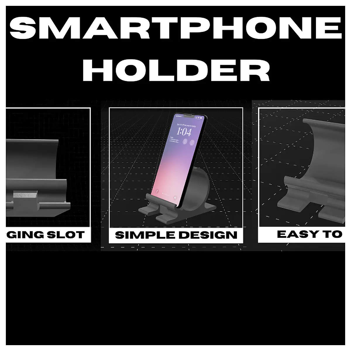 Phone Stand with Charging Slot Adjustable Phone Holder Universal Phone Stand Accessories Repair Parts