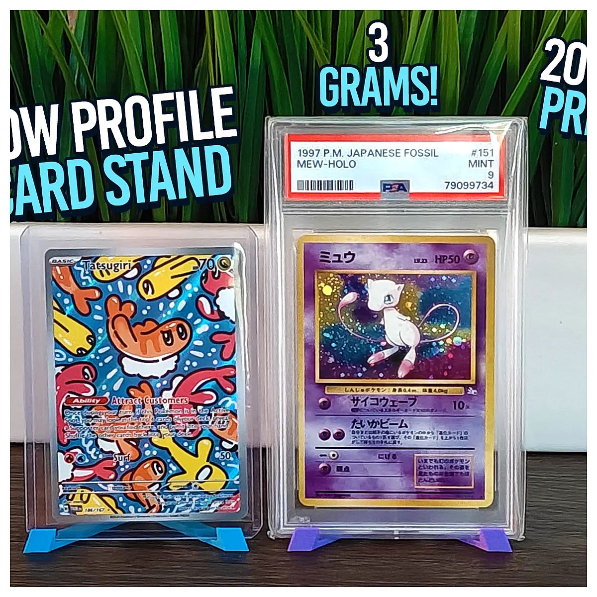 Card Stand Display Sleeves Toploader Holder Storage Box Trading Cards