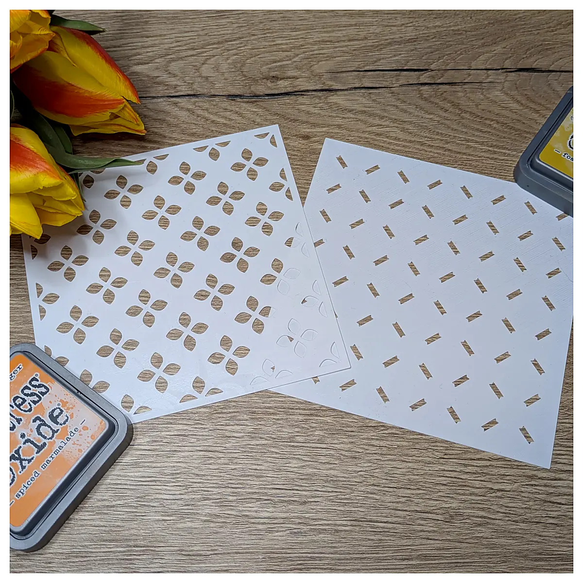 Floral Stamp Stencils Flower Stencils Stick Stencils Pattern Making DIY Craft Floral Decoration