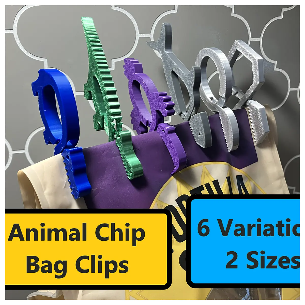 Animal Food Bag Clips Multi Purpose Food Sealers Bag Clips Snack Storage Pet Accessories