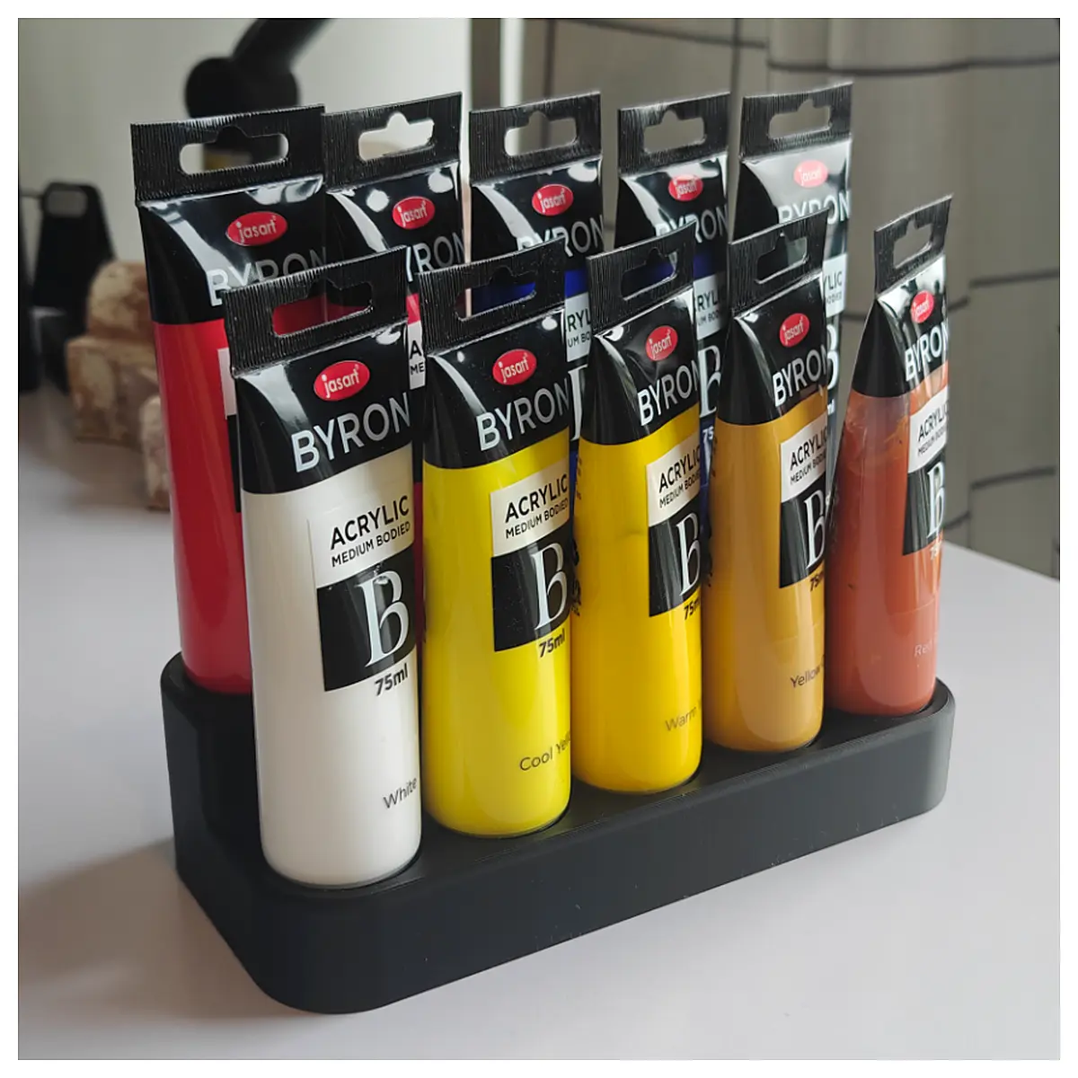 Acrylic Paint Stand 75ml Tubes 34mm Cap Artist Stand Paint Holder Universal Holder Art Supplies