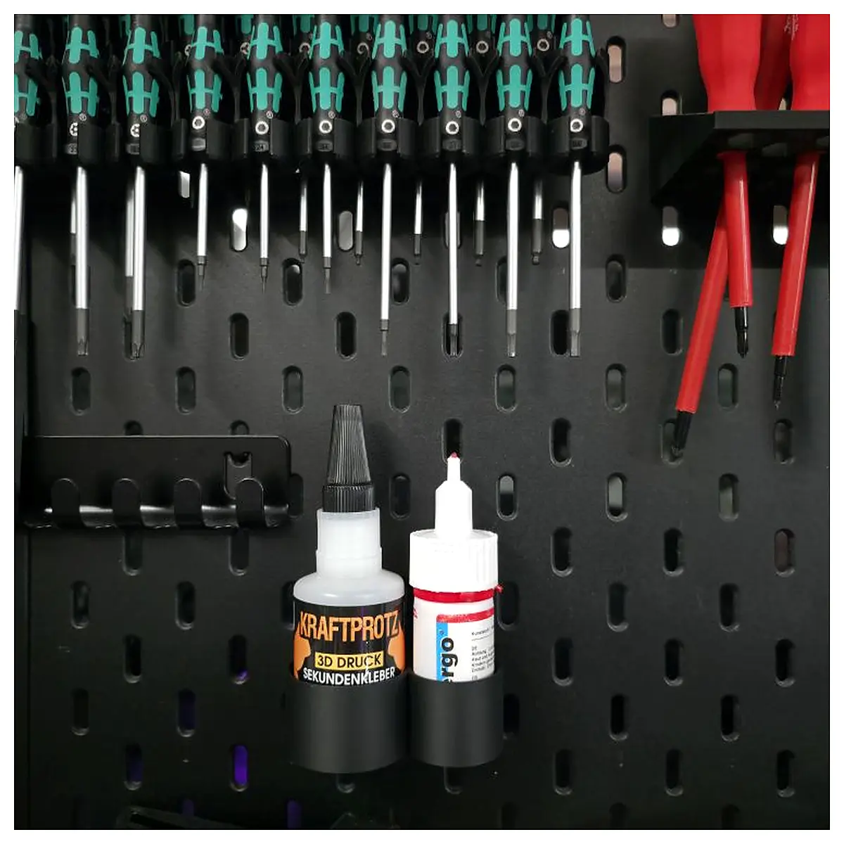 Bottle Holder Glue Stick Organizer 2 Pack Ergonomic Grip Adhesive Label Dispenser Tool