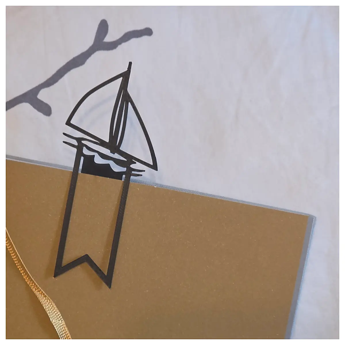 Sailboat Bookmark Clean Design Sea Lovers Nautical Decor Boat Dock Gift Ship Parts Accessories