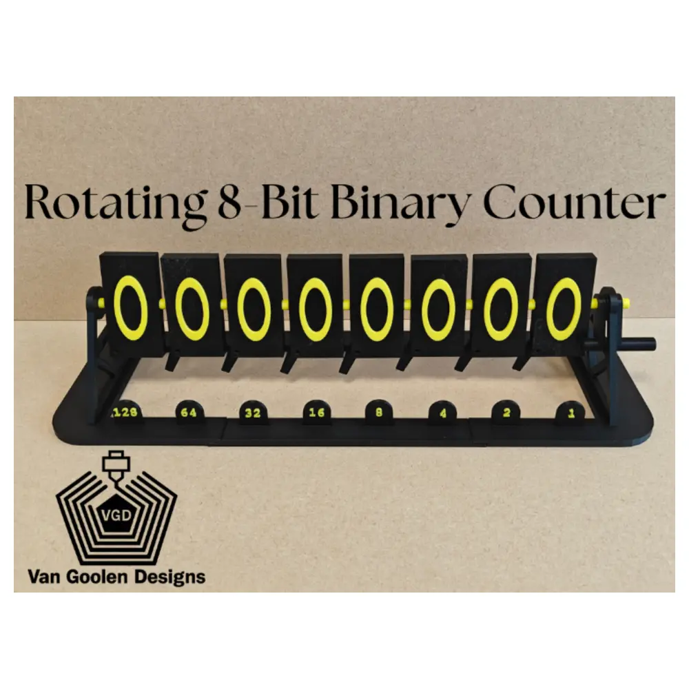 8 Bit Binary Counter Teaching Aid Mechanical Digital Electronics Experiment Learning