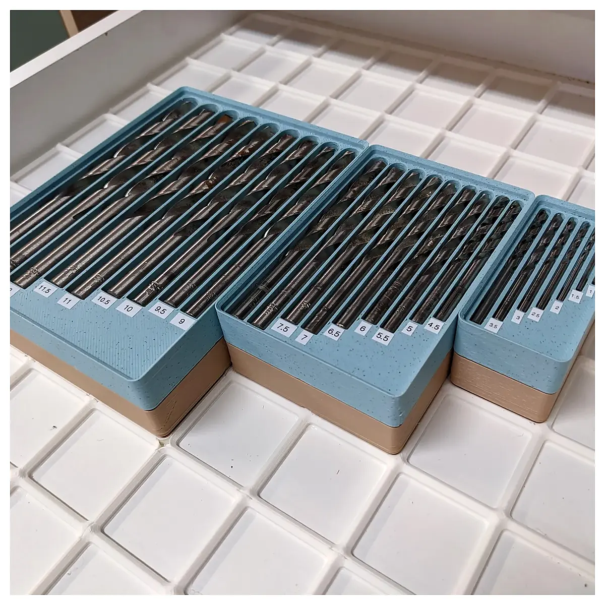 Gridfinity Drill Bit Holder Universal Organizer Parts Repair Storage Solutions