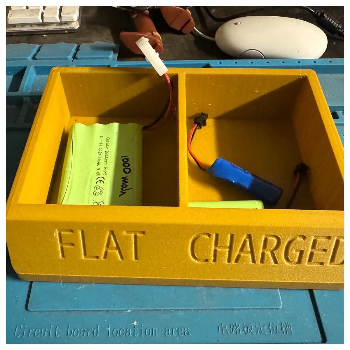 Rechargeable Battery Box Charger Battery Storage Case Repair Parts Battery Box Accessories