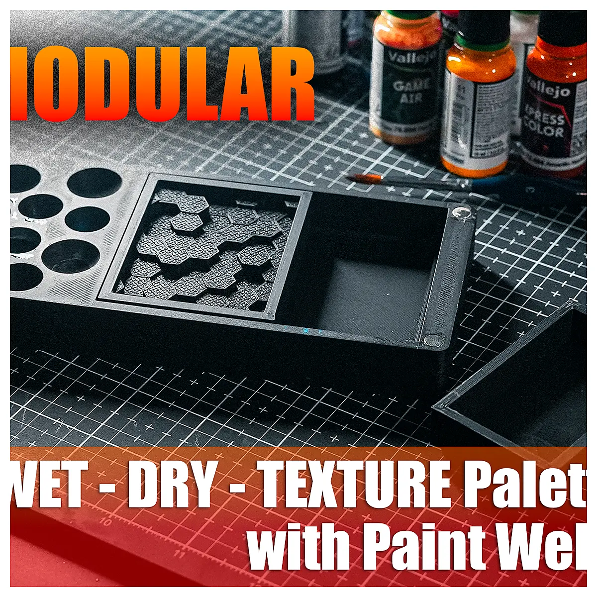 Wet Dry Palette Magnetic Lid Versatile Paint Mixing Palette Art Supplies Mediums Blending Tools