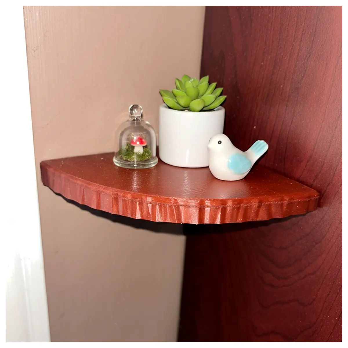 Corner Shelf Storage Unit Wall Mounted Shelves Display Rack Organizer Home Decor Living Room Bedroom