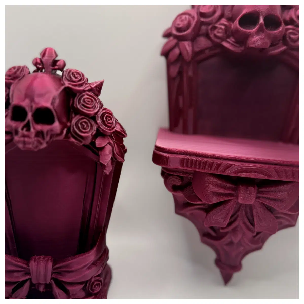 Gothic Coffin Skull Soap Holder Shelf Shower Caddy Bath Shelf Skull Decor Bathroom Accessories
