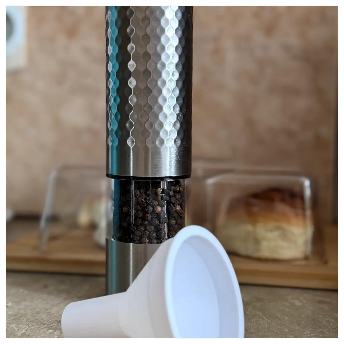 Grinder Refill Funnel Universal Spice Dispenser Parts Repair Fine Grind Accessories