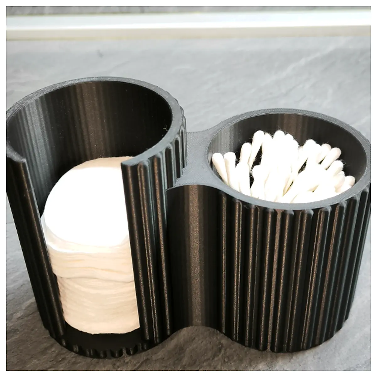 Cotton Pads Swabs Holder Lid Storage Organizer Multi functional Medical Hygiene Cleansing Skincare Removal