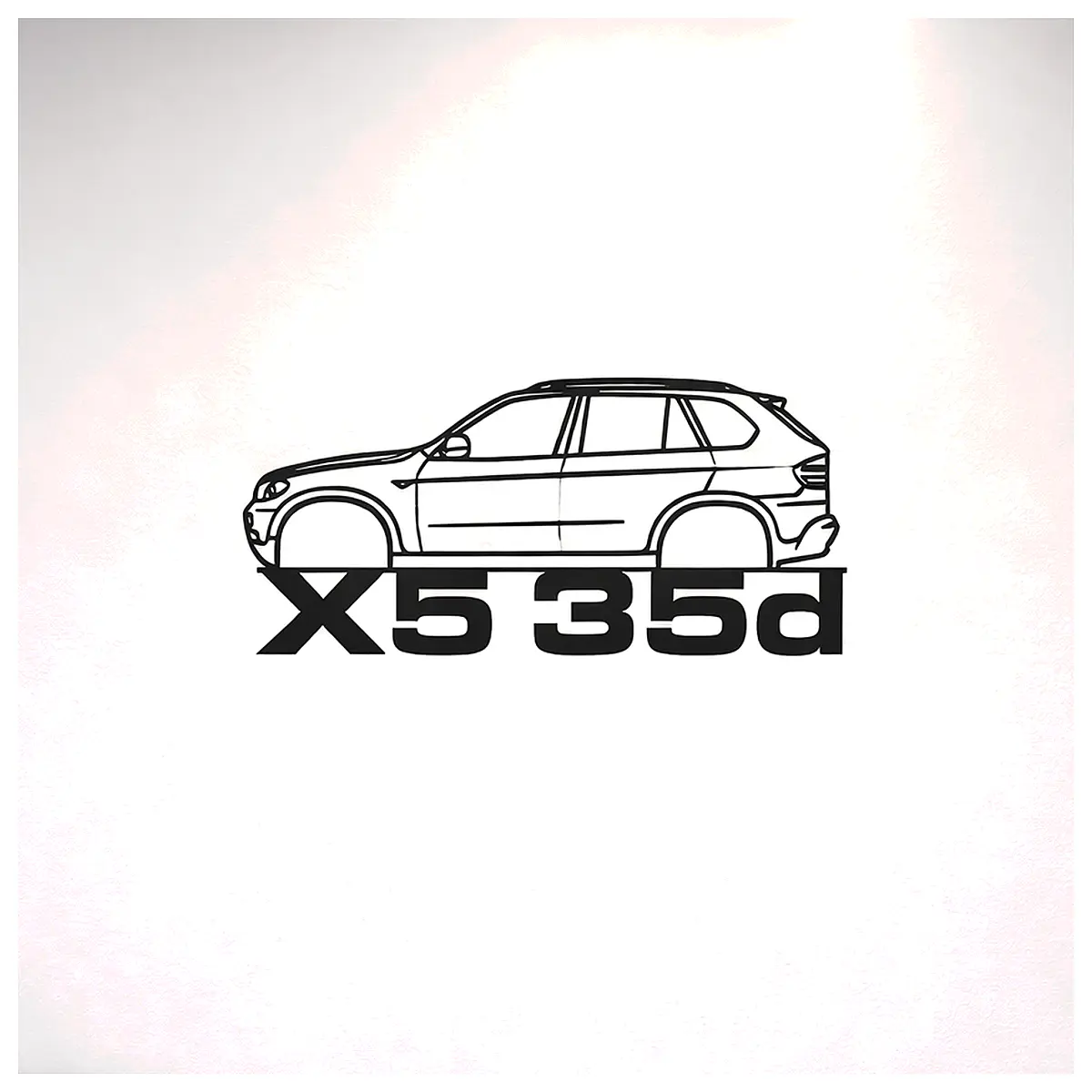 Wall Art Sign Decor Automotive Signage X5 E70 Parts Repair Accessories Car Decoration