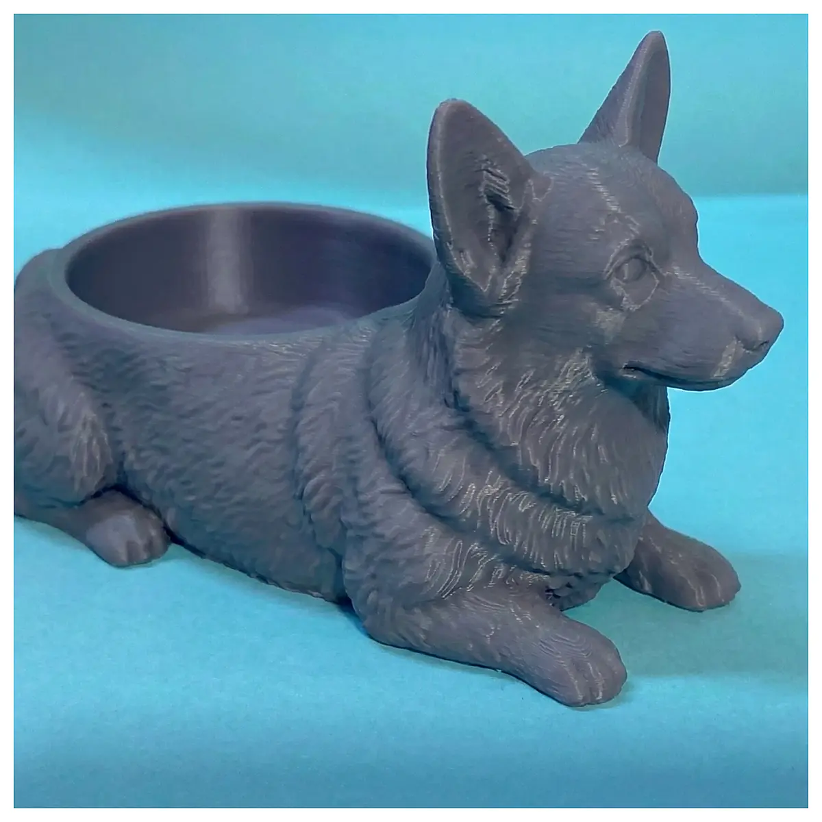 Royal Loaf Corgi Bowl Planter Pet Bowl Ceramic Planter Decorative Animal Home Garden
