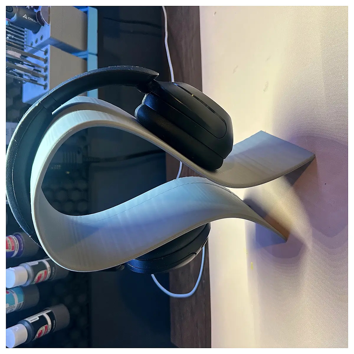 Headphone Stand Organizer Storage Holder Audio Accessories Desk Organizer Protection Shelf Support