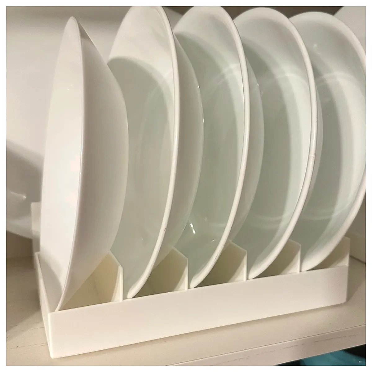 Plate Bowl Holder Organizer Kitchen Storage Rack Dining Decor Universal Accessory Shelf