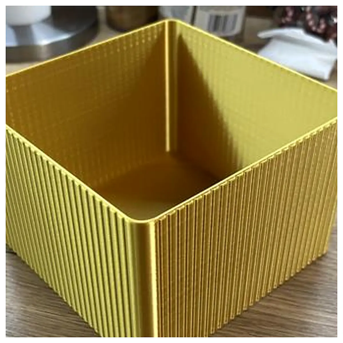 Grooved Box 15x15x10cm Storage Container Parts Repair Storage Organization