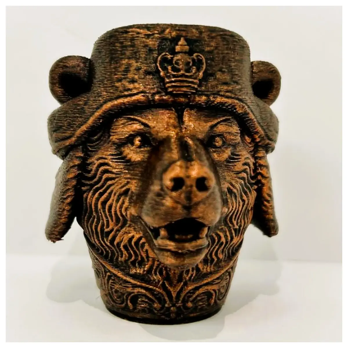 Bear Head Sculpture Art Statue Decorative Figurine Natural Stone Art Collectible