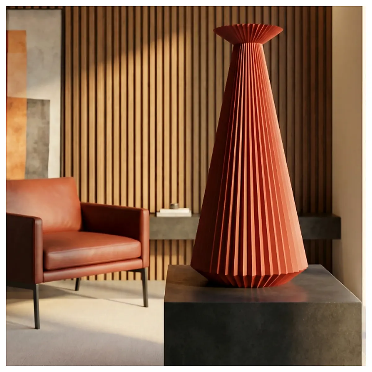 Plisse Modern Vase Universal Decor Art Vase Decorative Vase Home Decor Accessories