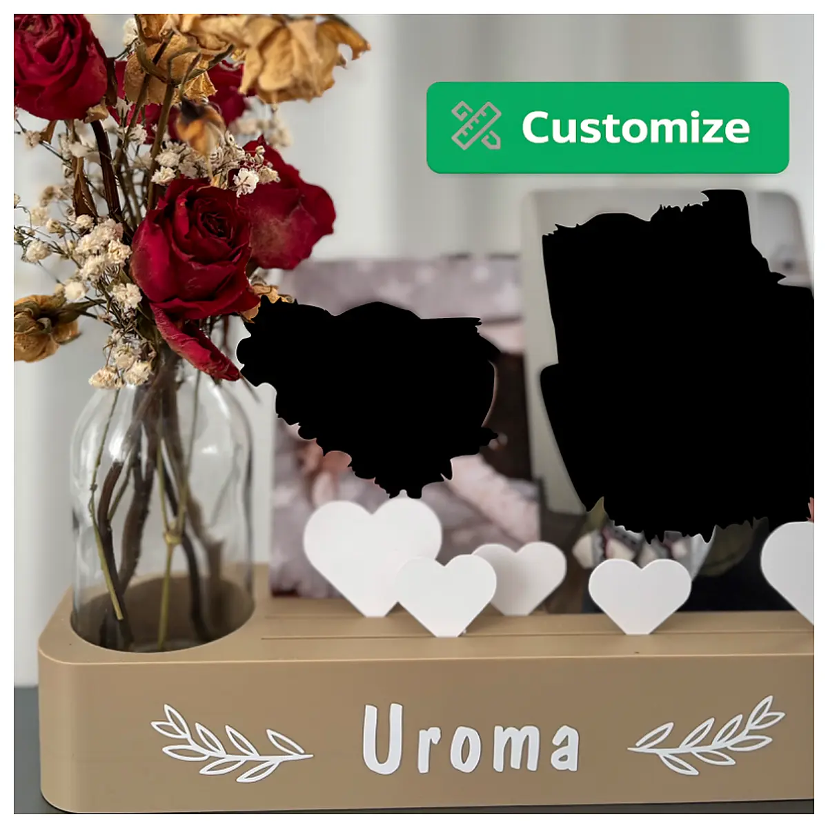 Universal Vase Holder Stand Phone Holder Desk Support Floral Display Stand Multi Purpose Holder Stand