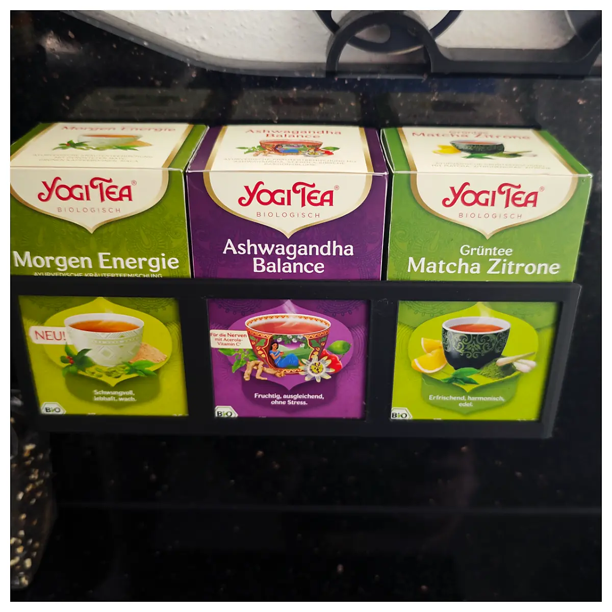 Yoga Tea Box Holder Tea Accessory Organizer Simple Practical Storage Shelves