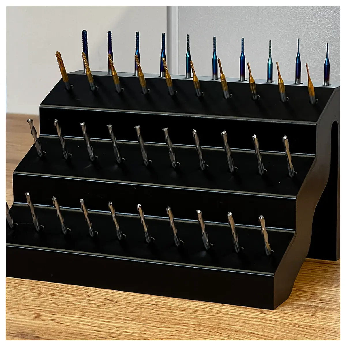 End Mill Organizer CNC Router Bit Holder 3175mm Universal Bit Storage Tooling Accessories Parts