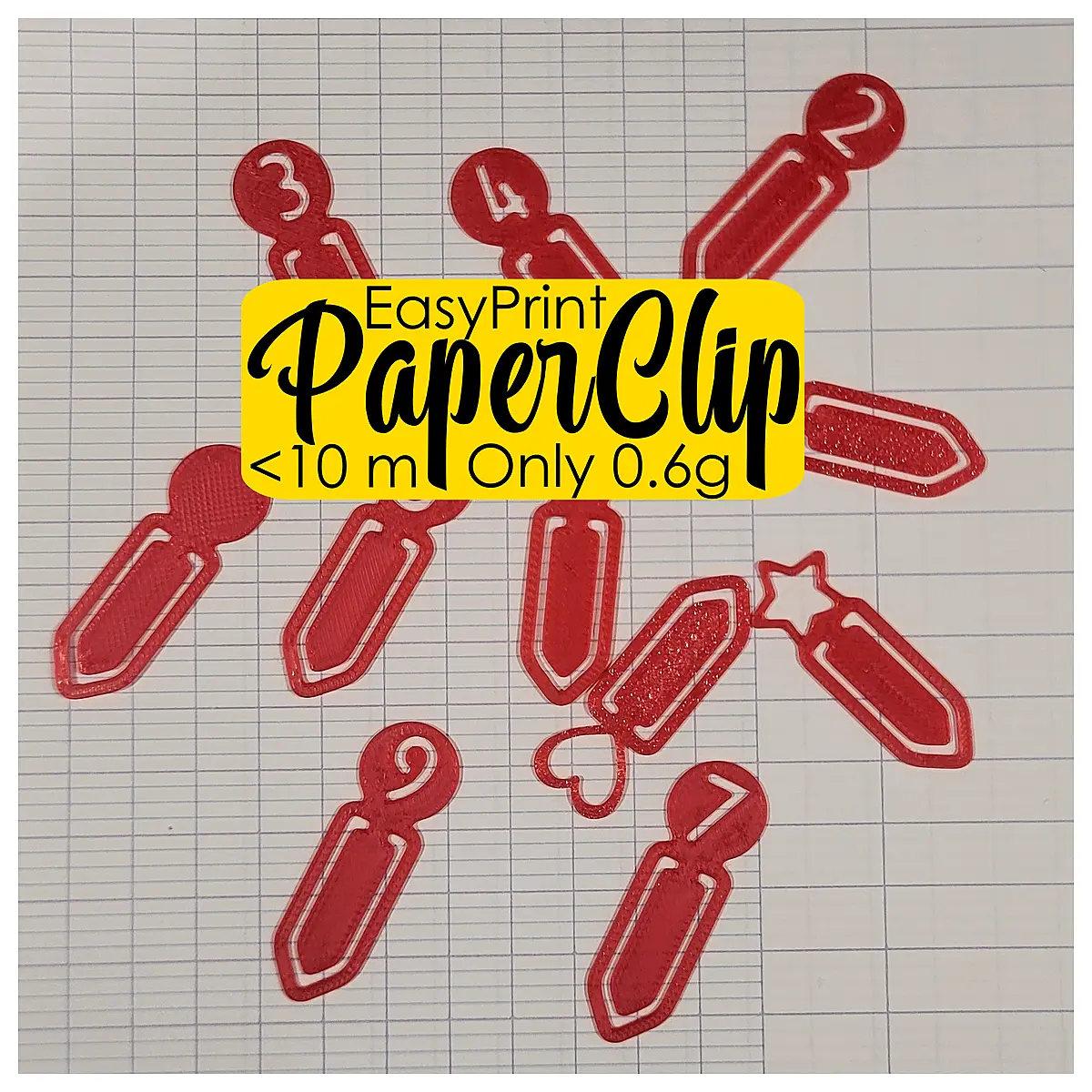 Easyprint Paperclip Bookmark Clip Office Supplies Paperclip Parts Binding Clips Document Holder Accessories