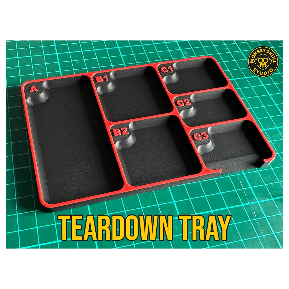 Magnetic Teardown Tray STEP File Available Electronics Repair Parts Assembly Platform Components