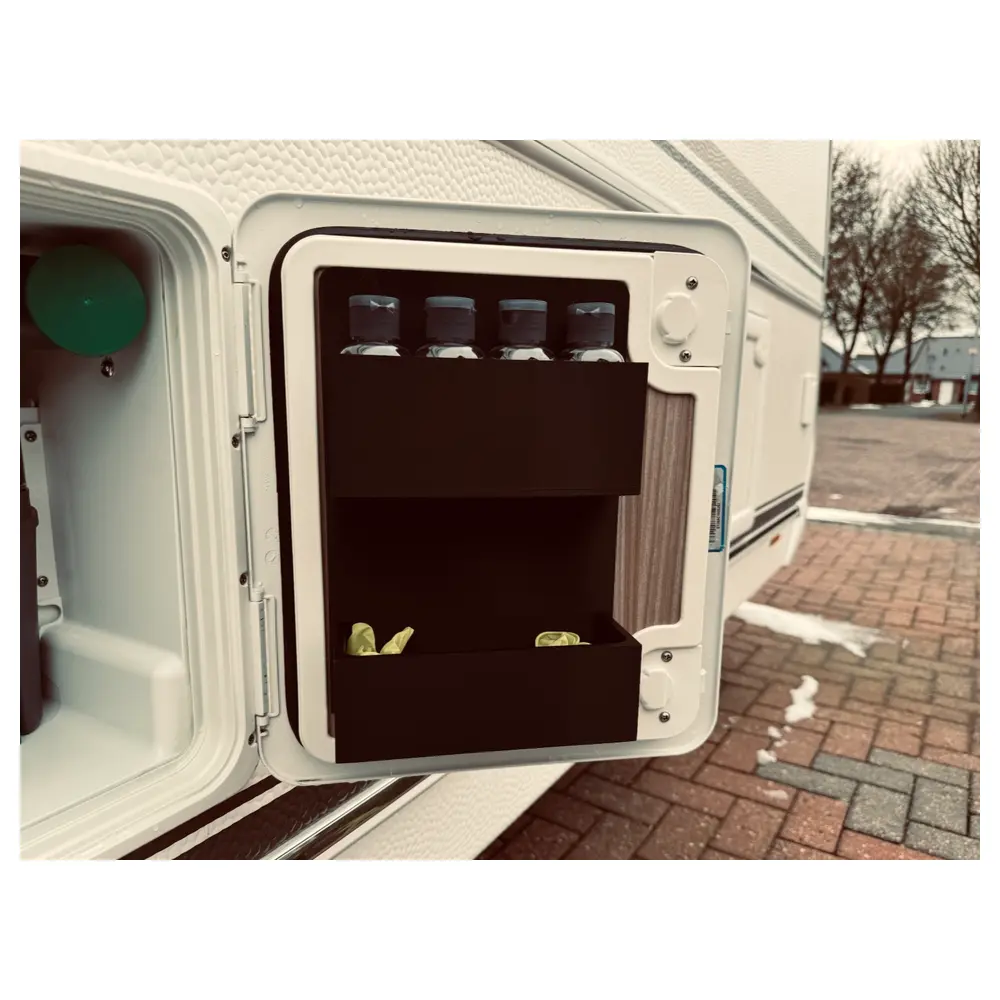 Caravan Toilet Organizer Storage Box Portable Travel Accessories Camping Gear Parts Repair