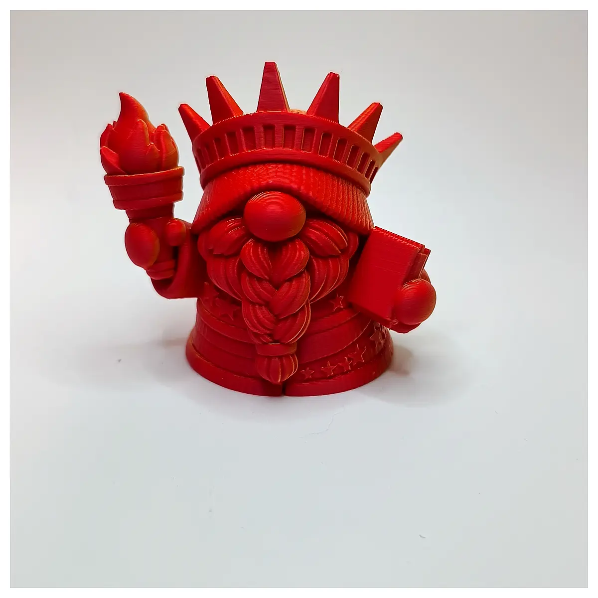 Liberty Gnome Torch Book Decor Figurine Home Decoration Repair Parts Patch Replacement