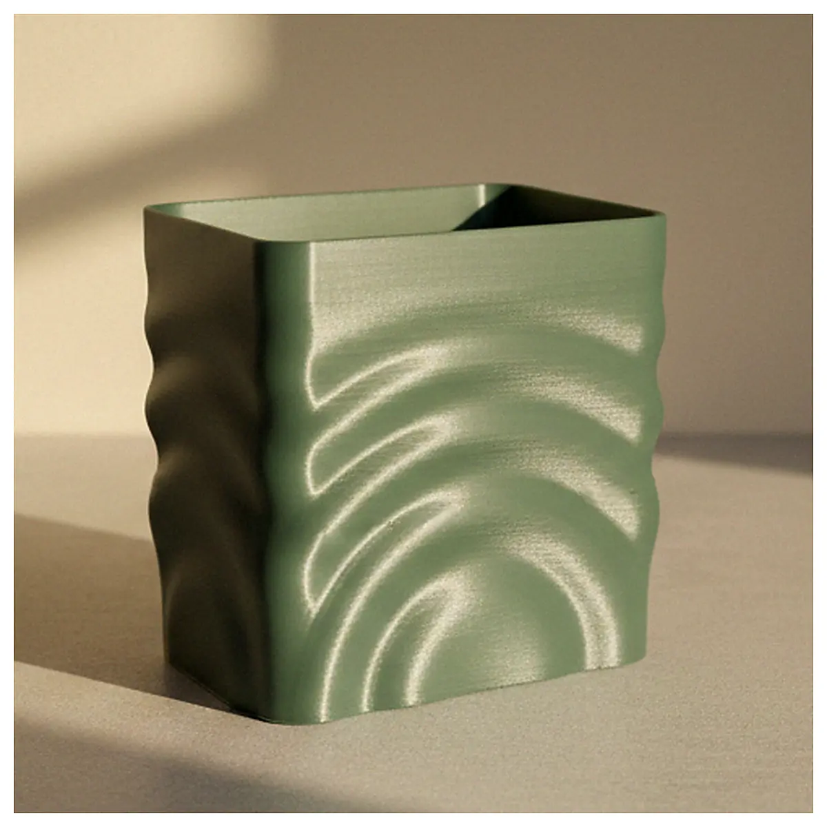 Ripple Pattern Pen Holder Creative Desk Organizer Multi Functional Decor Home Supplies