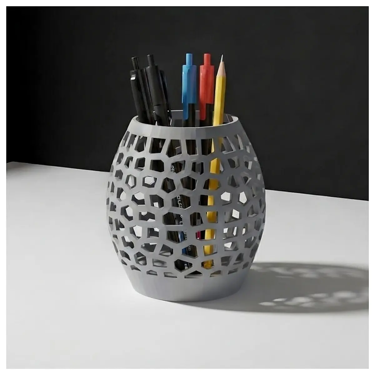 Hollow Pen Holder Pen Caddy Multi Function Desk Organizer Office Supplies Parts Repair