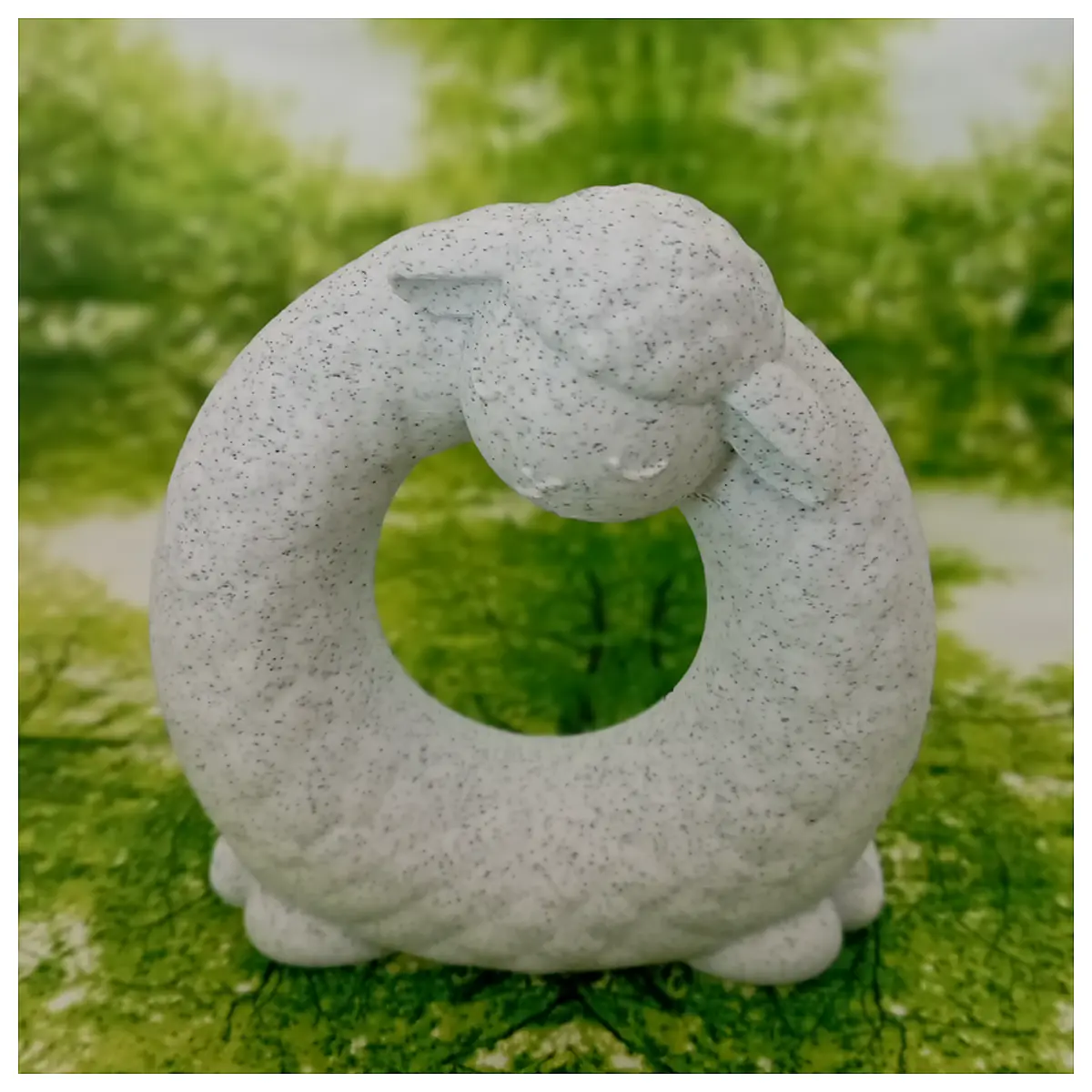 Lamb Ornament Ring Design Festive Decoration Home Decor Christmas Ornament Wool Toy Decorative Lamb Ring