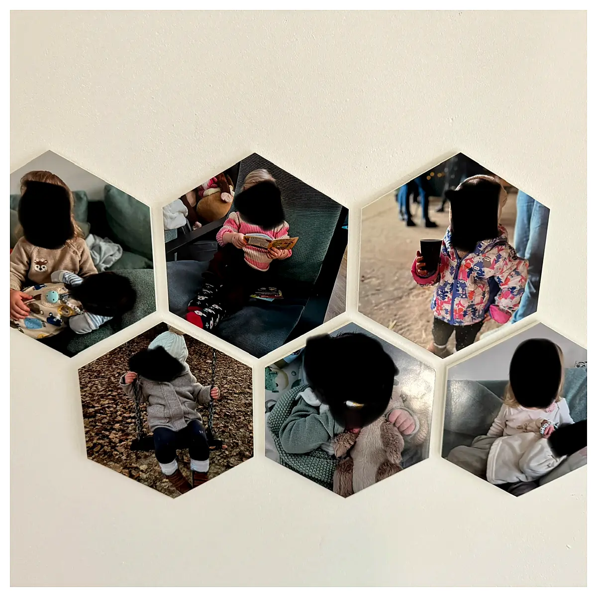Hexagon Photo Tile System Wall Tiles Seamless Installation Decorative Wall Art Wall Decor Photo Wall Creative Home