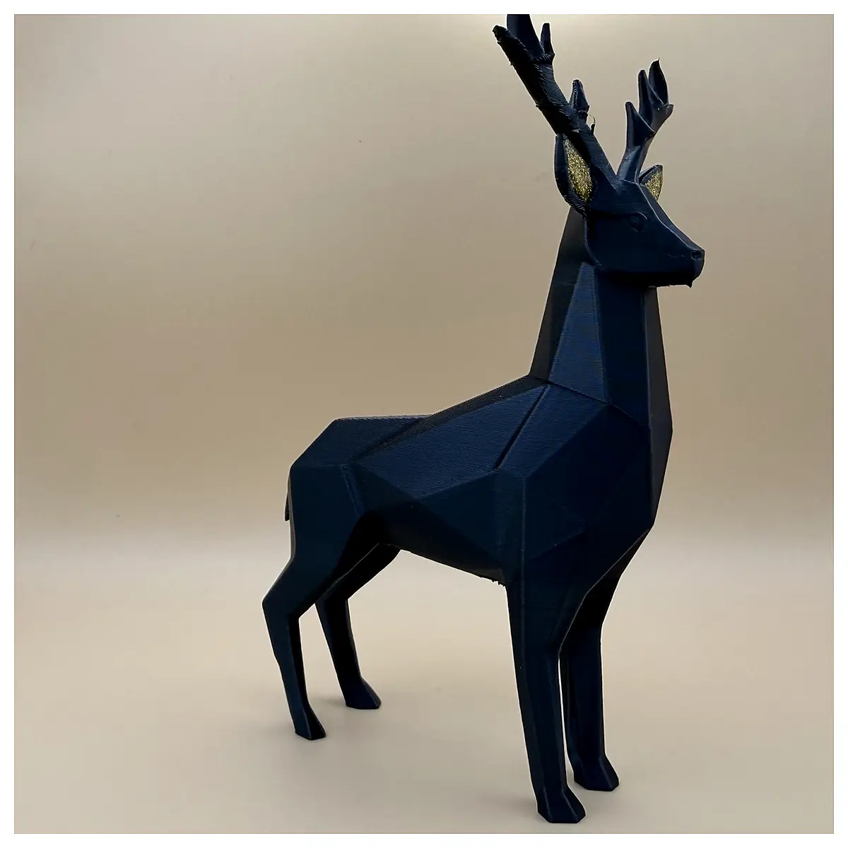 Low Poly Deer Model 3D Digital Art Animal Game Assets Animation Rendering