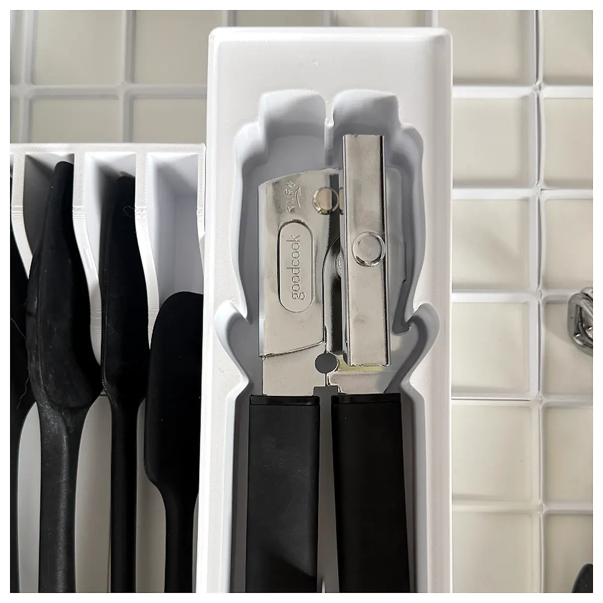 Multi Function Food Can Organizer Bin Can Opener Kitchen Storage Easy Cleaning Trash Can Storage