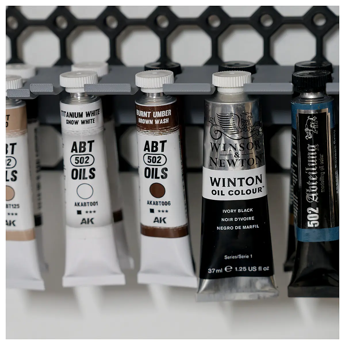 Multi board Paint Tube Holder Palette Stand Mixing Holder Art Supplies Tube Organizer