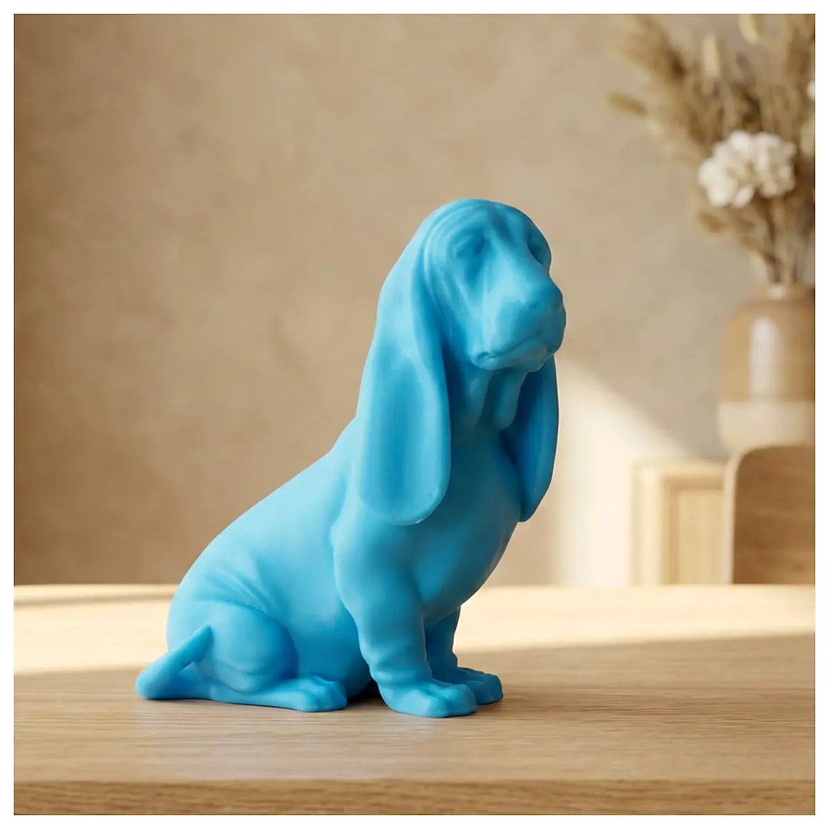 Basset Hound Statue Sitting Dog Figurine Puppy Memorial Pet Gift Home Decor Universal Decoration Basset Hound Statue Sitting Dog Figurine Puppy Memori