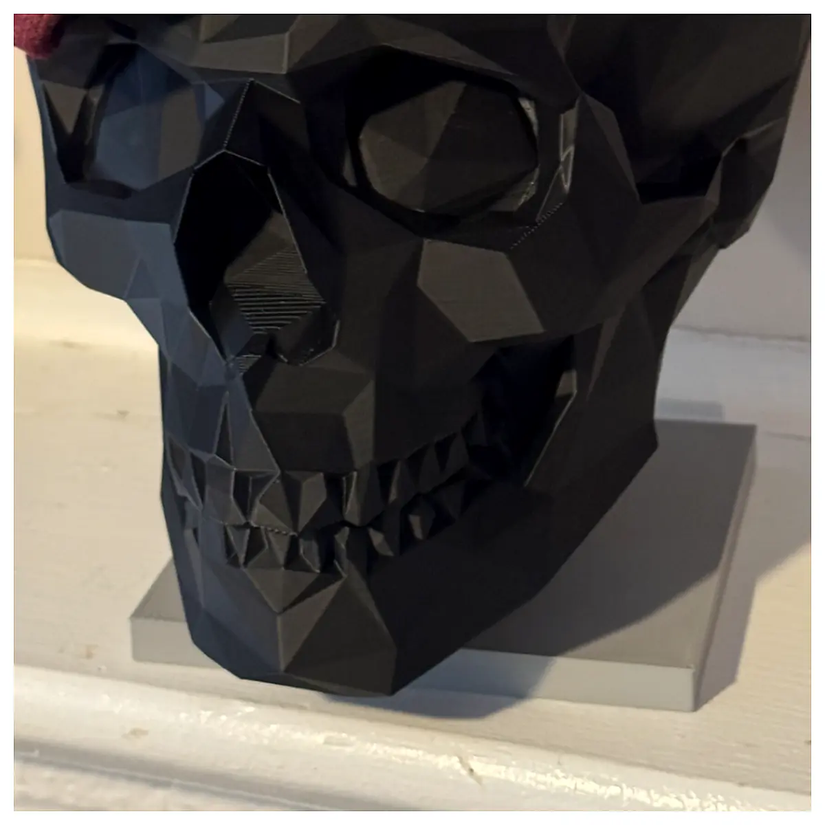 Low Poly Skull Sculpture 3D Model Art Figurine Decoration Skull Decor Art 3D Print